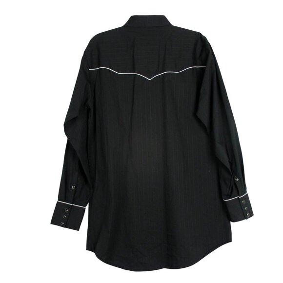 Midwest Garment Western Shirt Snap Button Size M Embroidered Cowboy Eagle Men's - Picture 4 of 6